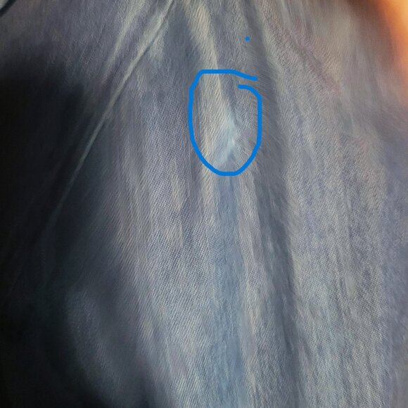 Talbots Women's Western Blue Denim Shirt Med Wash -Tabbed Sleeves Size 10 - Picture 2 of 11